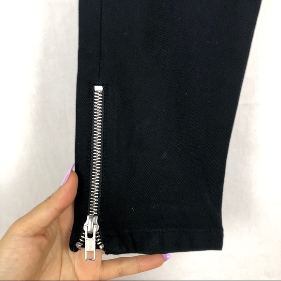TROUVÉ black edgy zipper skinny jeans - Picture 4 of 8